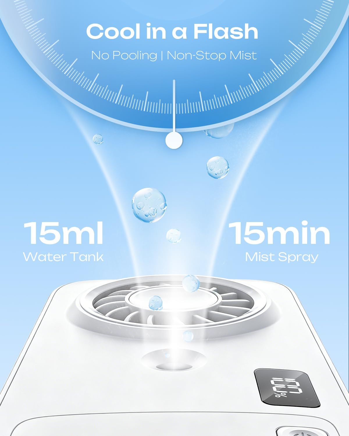 Mini Handheld Misting Fan
