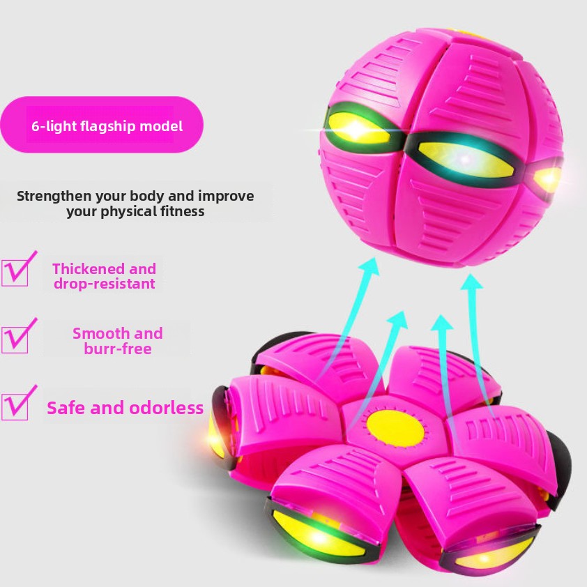 Magic Deformable Flashing Flying Saucer Ball