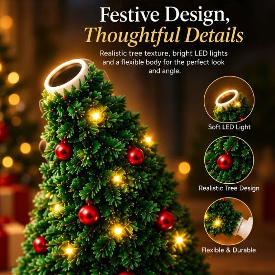 Creative Christmas Tree Shaped USB Projection Light