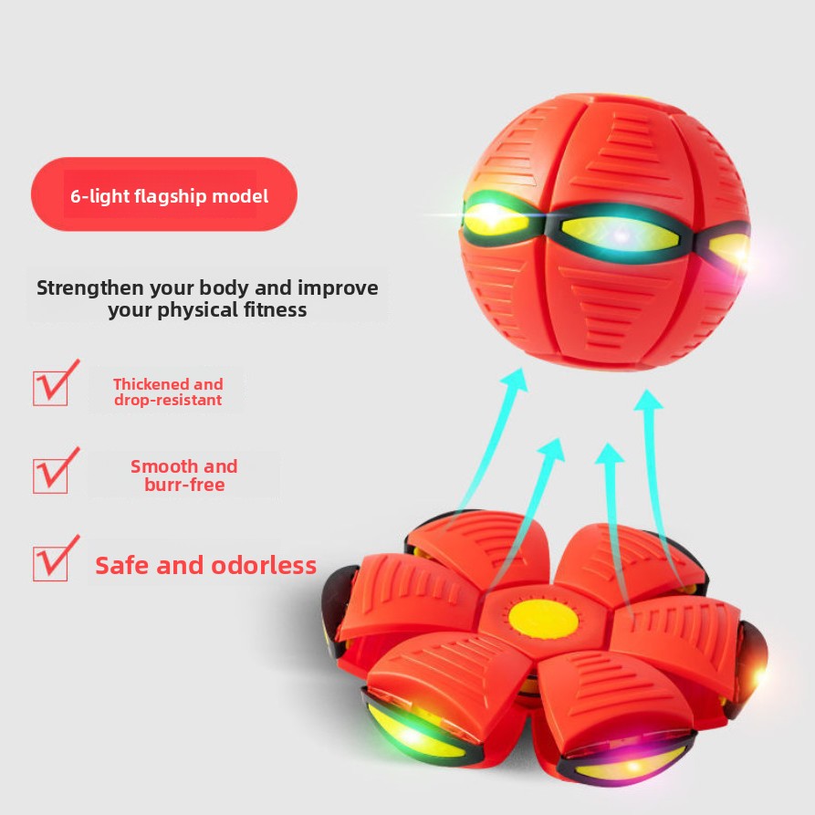 Magic Deformable Flashing Flying Saucer Ball