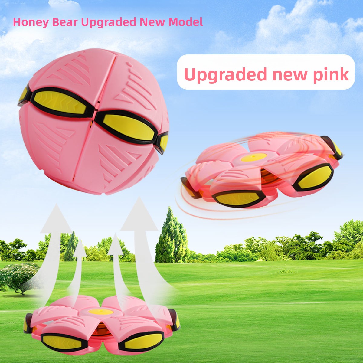 Magic Deformable Flashing Flying Saucer Ball