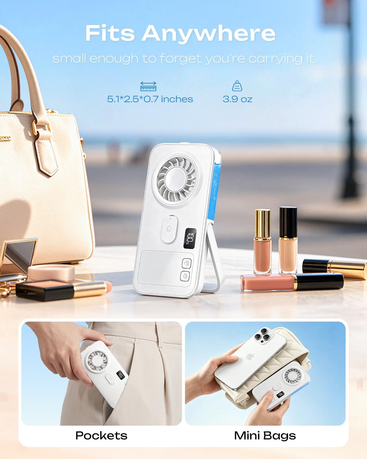 Mini Handheld Misting Fan