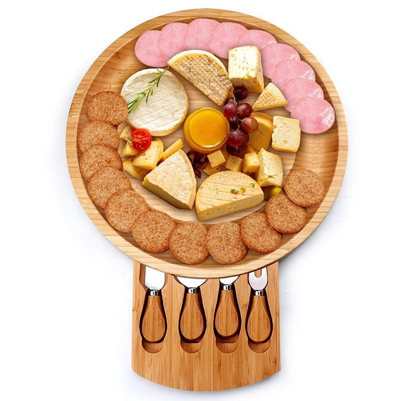 Bamboo Cheese Board & Knife Set