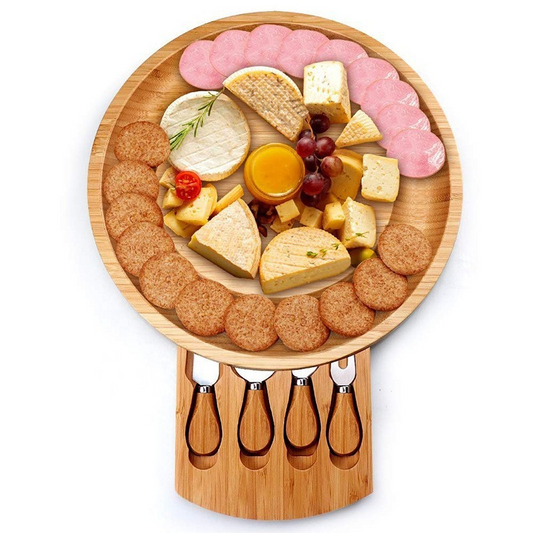 Bamboo Cheese Board & Knife Set
