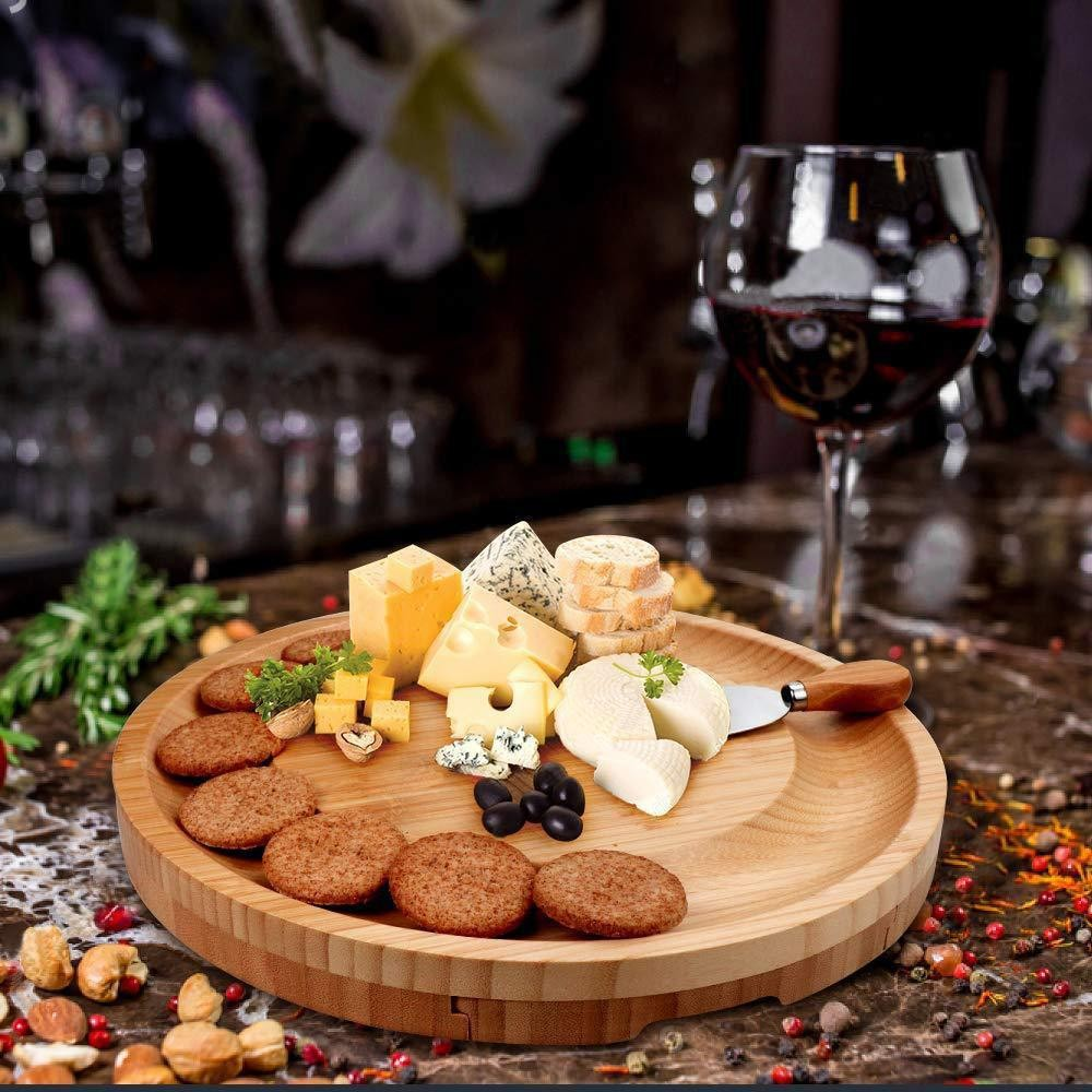 Bamboo Cheese Board & Knife Set