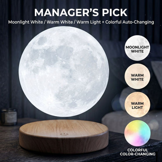Levitating 3D Moon Lamp