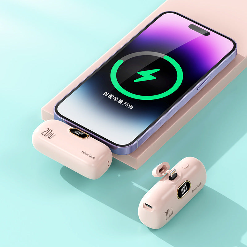 Mini portable compact capsule power bank