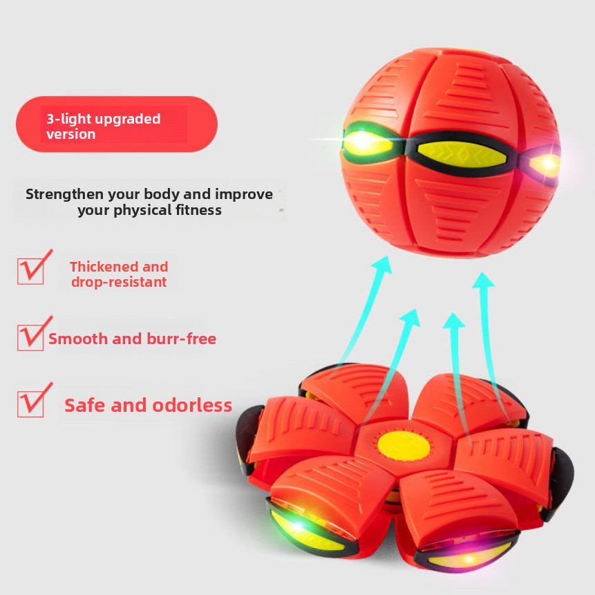 Magic Deformable Flashing Flying Saucer Ball